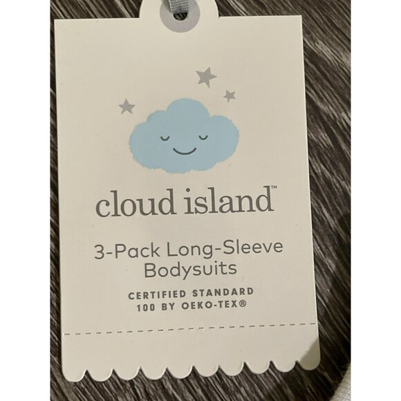Cloud Island 3-Pack Long-Sleeve Bodysuits NWT Size 0-3 months - Picture 6 of 6